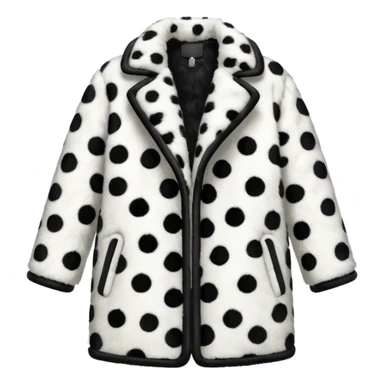 Dalmatian print fur coat  sticker