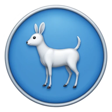 Generate an emoji. A white tick in the blue circle. (Such as TikTok verified tick) sticker