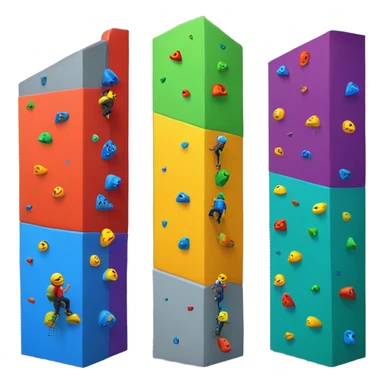 Colorful Rock Climbing Wall sticker