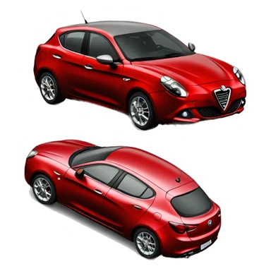 Alfa Romeo Giulietta 2013 red sticker