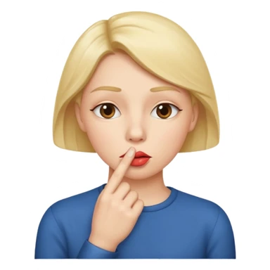 add-a-finger-in-front-of-the-pursed-lips-to-clearly-show-the-shushing-gesture sticker