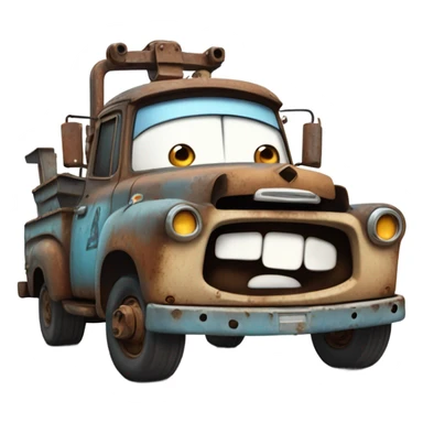Mater from cars movie sticker