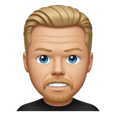 James Hetfield with blue eyes sticker