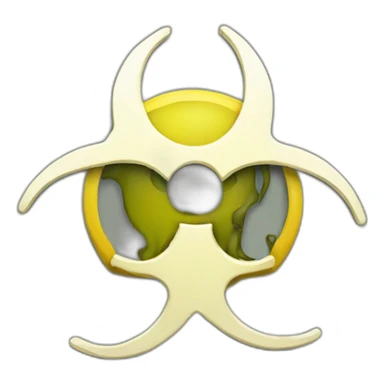 Warning biohazard sticker