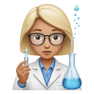 Testing water samples   sticker