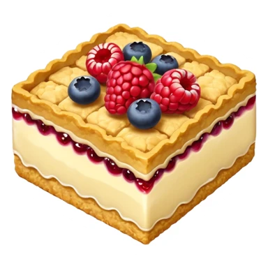 crumble slice with berries sticker