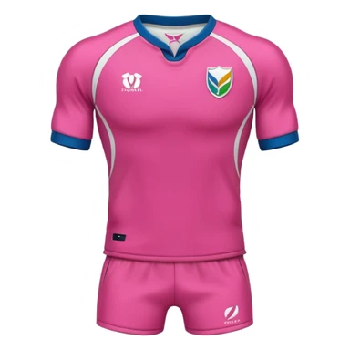 Rugby Fashion sport suit pink without man sticker