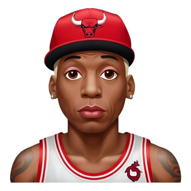 Dennis Rodman Chicago bulls sticker