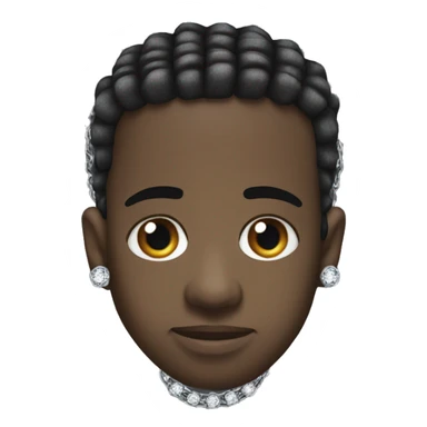 Travis scott with Diamond chain sticker