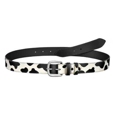 Cow print pattern belt  sticker