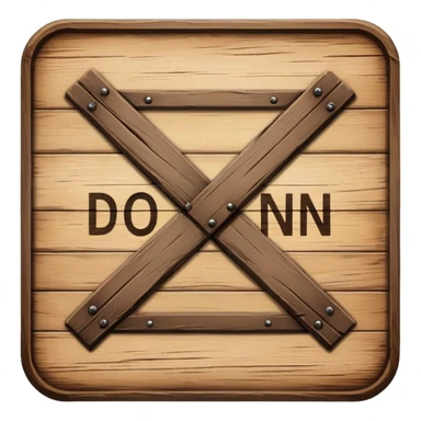 “Do not enter” sing in brown sticker