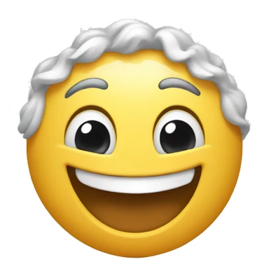 Emoji with a laughing face sticker