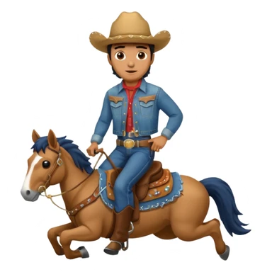 Mexican riding a bronco sticker