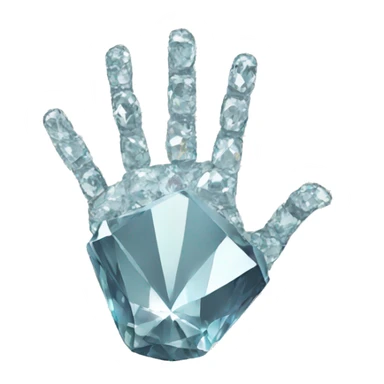 diamond hand sticker