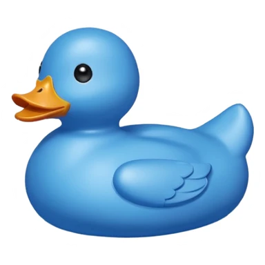 blue toy duck sticker