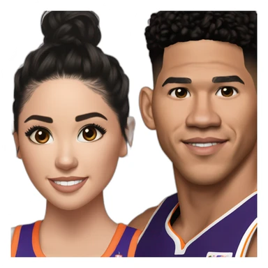 Devin booker with kendell jenner sticker