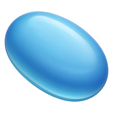 blue jellybean sticker