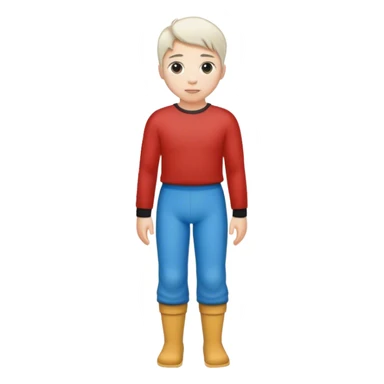 photorealistic greenland citizen standing full length sticker