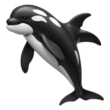 Orca without the eyes sticker
