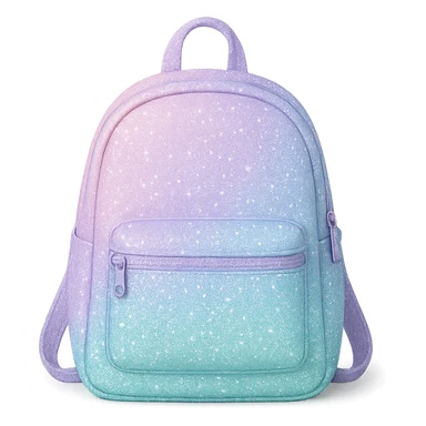 sparkly pastel backpack sticker