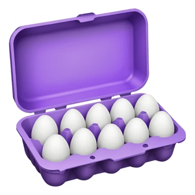 purple big egg carton sticker