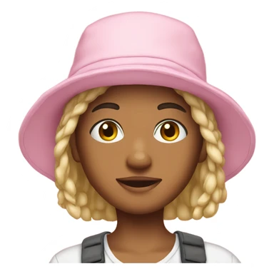 Babypink bucket hat sticker