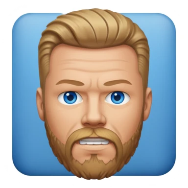 James Hetfield with blue eyes sticker