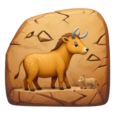 stone age cave art sticker