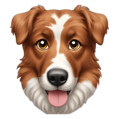 Berger australien rouge merle avec petites taches sticker