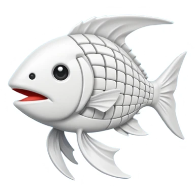 ios fishbone emoji  sticker