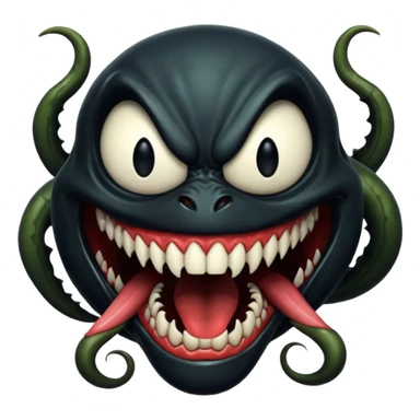 Venom face sticker