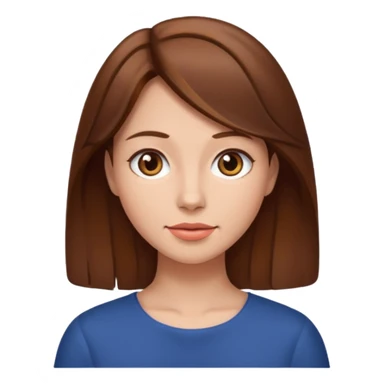  woman body brownhair sticker