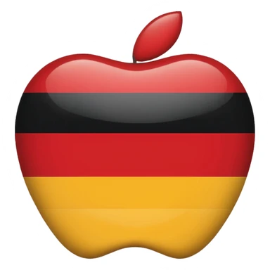 German empire flag in apple style sticker
