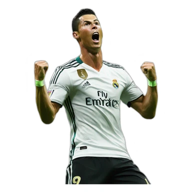 Cristiano ronaldo and his celebration sticker