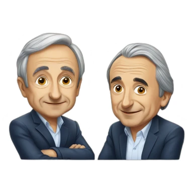 jean marie lepen avec Eric Zemmour sticker