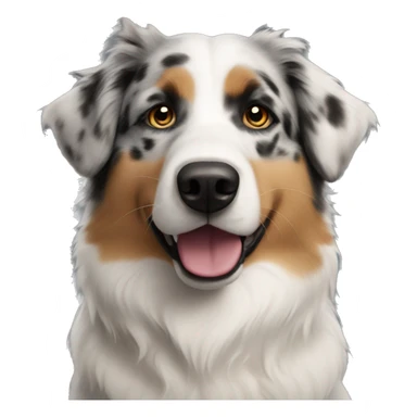 pyrenees / australian shepherd mix! Dark nose sticker