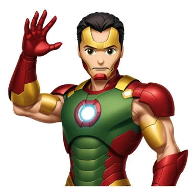 Iron man pinching loki sticker