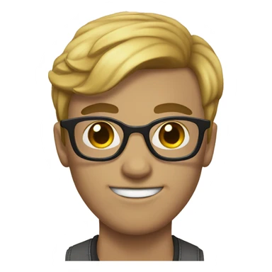 nerd with very homosexual appearance  sticker