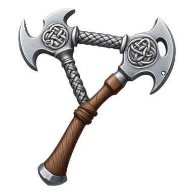 Þórr hammer with nordic knots sticker