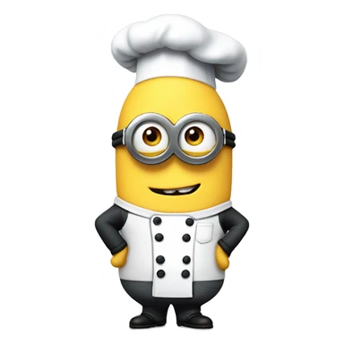 Despicable me character chef mega minion sticker