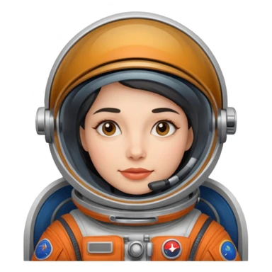 cosmonaut woman sticker