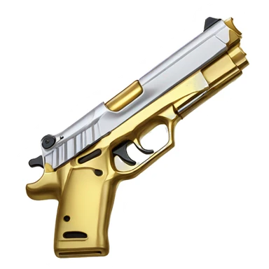 50 caliber gold plated desert deagle pistols sticker