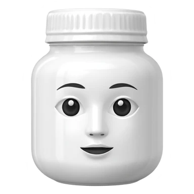 We need a new emoji representing a hair mask jar. It should look like a beauty or hair care product container (similar to a cream jar or tub), without any face, eyes, or expressions. Just the product itself, simple and clean, so people can use it when talking about hair care routines. sticker