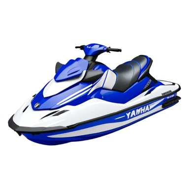 Jet Ski - Yamaha EX Deluxe (Model Year: 2022) (Iconic colour: Blue and white) sticker