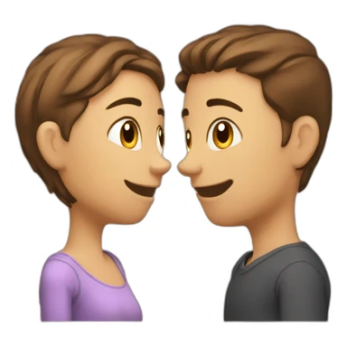 Chat presque amoureux sticker