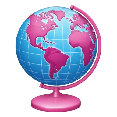 mix light pink dark pink and white girly globe with WWW in big letters under it.
It looks like an internet bar icon. sticker