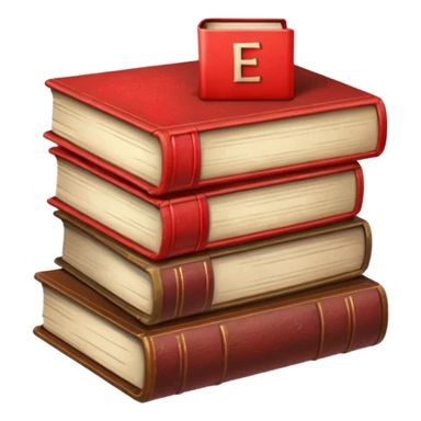 read books in red letters sticker