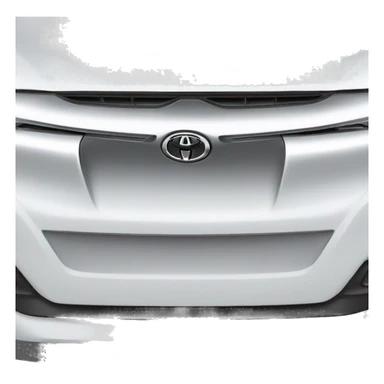 white toyota hilux front hood sticker