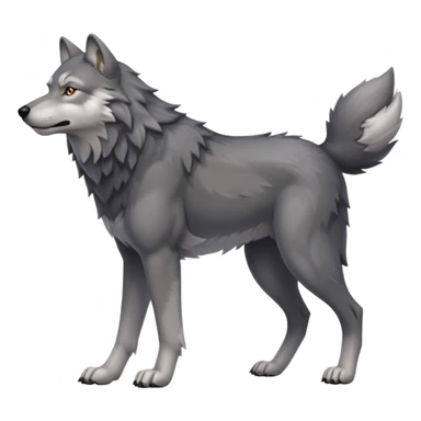 wolf walking on 4 sticker