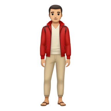 albanian man full-leght with clothes sticker